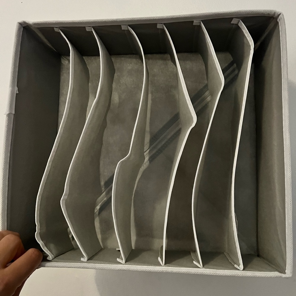 Gray Storage Organizer with Dividers